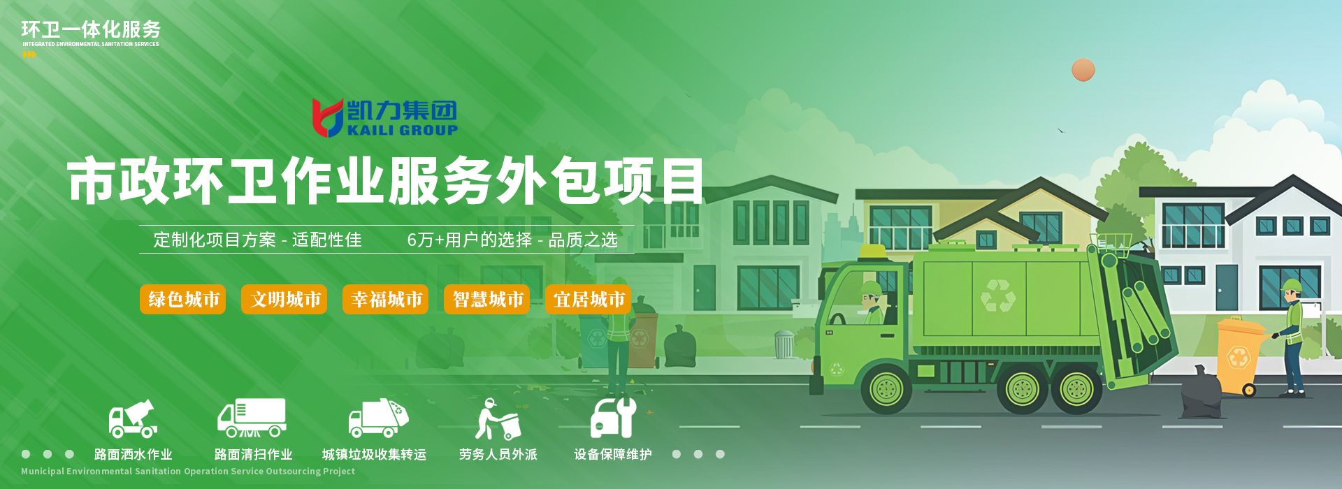  市政環衛作業服務外包項目